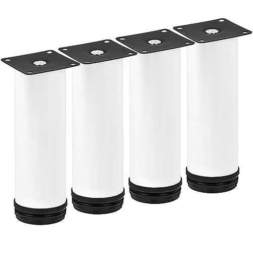 TCHOSUZ 150mm MöBelfüße, 8er Set - Edelstahl Verstellbar Sofafuß for Schrankfüße Füße Tischbeine MöBelfuß Schrankbeine Tisch Schreibtisch - HöHenverstellbar Stühle Beine Schrauben Inklusiv(Weiß) TCHOSUZ 150mm MöBelfüße, 8er Set - Edelstahl Verstellbar Sofafuß for Schrankfüße Füße Tischbeine MöBelfuß Schrankbeine Tisch Schreibtisch - HöHenverstellbar Stühle Beine Schrauben Inklusiv(Weiß) von TCHOSUZ