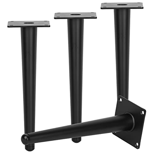 TCHOSUZ 30cm / 12 Zoll Metall Möbelfüße, 4er Set Modern-Stil Gerade Kegel Möbelbeine DIY Ersatz für Tisch Sofa Couch Stuhl von TCHOSUZ