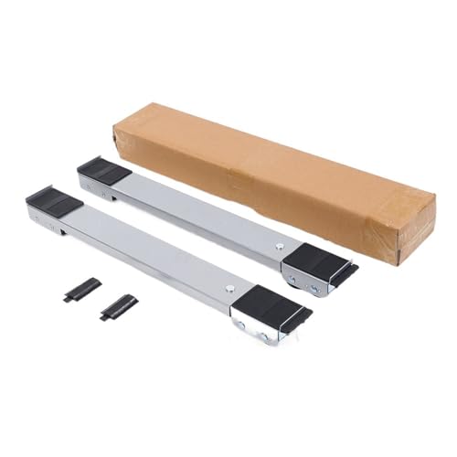 TCHWLGXS 2 STÜCKE 24 Rad Waschmaschine Basis Halter Bewegliche 360 ° Rotation Kühlschrank Universal Räder Verstellbare Möbel Moving Werkzeuge(Grey) von TCHWLGXS