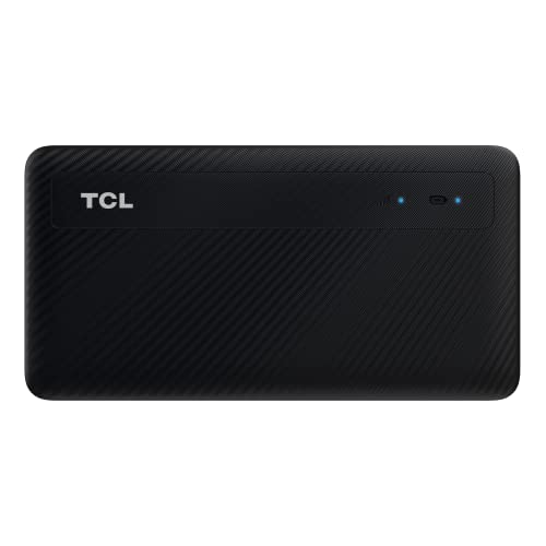 TCL Linkzone – MW42V Mobilmodem 4G, LTE (CAT.4), WLAN, Hotspot für bis zu 15 Benutzer, leicht und tragbar mit dedizierter Verwaltungs-App, Schwarz von TCL
