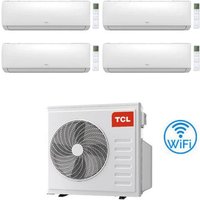 TCL Elite F Series Wifi R32 Quadri Split Inverter-Klimaanlage 9000 + 9000 + 12000 + 12000 BTU mit E.U. MT3240 Klasse A++/A+ TCL Elite F Series Wifi R32 Quadri Split Inverter-Klimaanlage 9000 + 9000 + 12000 + 12000 BTU mit E.U. MT3240 Klasse A++/A+ von TCL