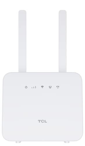 TCL LinkHub – HH42CV2 Home Station Router 4G, LTE (CAT.4), SIM-Karten-Unterstützung, WLAN, Hotspot für bis zu 32 Benutzer, Weiß von TCL