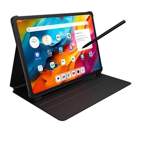 TCL NXTPAPER 14 + Flip Case + T-Pen - Tablet Wi-Fi Display NXTPAPER 14 Zoll 16GB RAM (8GB + 8GB RAM Expansion) 256GB ROM Akku 10000mAh Fast Charge 33W - Ladegerät + Cover und Eingabestift, Grau von TCL