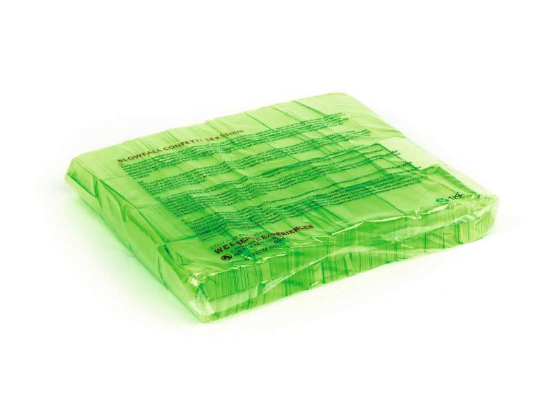 TCM Fx Discolicht TCM FX Slowfall Konfetti rechteckig 55x18mm, neongrün, UV-aktiv, 1kg von TCM Fx