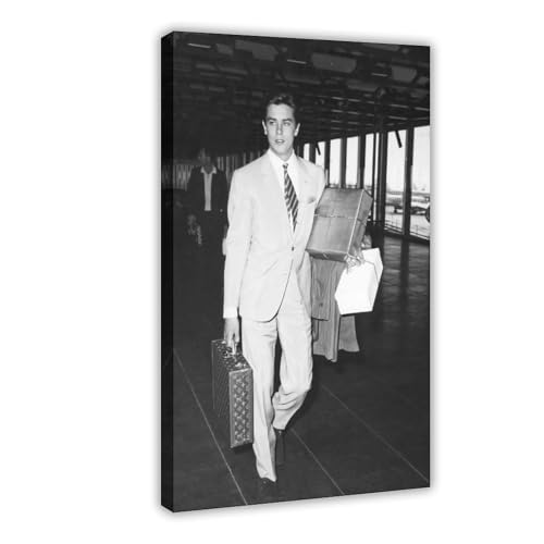 TCMAHE Alain Delon Poster (5) Leinwandposter Schlafzimmer Dekor Landschaft Büro Zimmer Dekor Geschenk 40 x 60 cm von TCMAHE