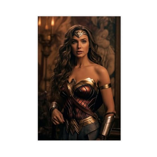 TCMAHE Gal Gadot Poster (28) Leinwandposter Schlafzimmer Dekor Landschaft Büro Zimmer Dekor Geschenk 60 x 90 cm von TCMAHE