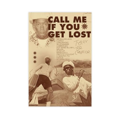 TCMAHE Tyler The Creator – Poster, Rap-Poster, Hip-Hop-Poster, Leinwand-Poster, Schlafzimmer, Dekoration, Landschaft, Büro, Raumdekoration, Geschenk, 40 x 60 cm von TCMAHE