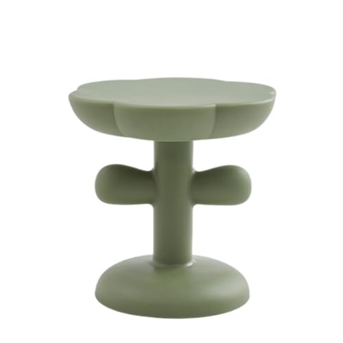 Tisch Klein Cremefarbener Blumen-Teehaus-Beistelltisch, Schlichter moderner kreativer Beistelltisch for das Wohnzimmer, niedlicher Kleiner Wohnungs-Beistelltisch Kleine Tische (Color : Green, Size : von TCMYQS