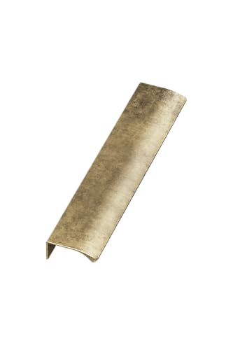 Furnipart TCO EDGE STRAIGHT Griff - Schrank Türgriff - Hinterschraubgriff, Versteckter Türgriff, Kantengriff Flach - Schrankgriffe, Küchengriffe - Länge 100mm, Abstand 60mm - Messing Antik von TCO. akcesoria meblowe