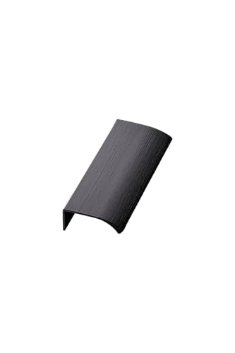 Furnipart TCO EDGE STRAIGHT Griff - Schrank Türgriff - Hinterschraubgriff, Versteckter Türgriff, Kantengriff Flach - Schrankgriffe, Küchengriffe - Länge 100mm, Abstand 60mm - Schwarz Matt von TCO. akcesoria meblowe