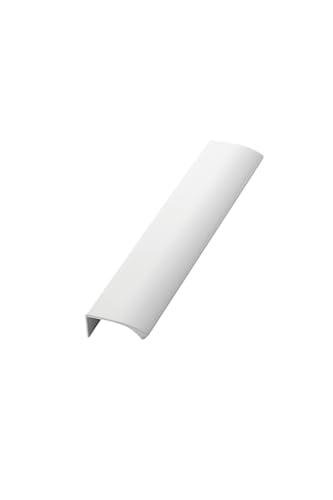 Furnipart TCO EDGE STRAIGHT Griff - Schrank Türgriff - Hinterschraubgriff, Versteckter Türgriff, Kantengriff Flach - Schrankgriffe, Küchengriffe - Länge 100mm, Abstand 60mm - Weiß Glänzend von TCO. akcesoria meblowe
