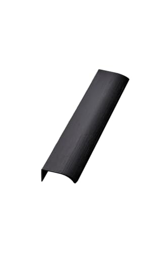 Furnipart TCO EDGE STRAIGHT Griff - Schrank Türgriff - Hinterschraubgriff, Versteckter Türgriff, Kantengriff Flach - Schrankgriffe, Küchengriffe - Länge 200mm, Abstand 160mm - Schwarz Matt von TCO. akcesoria meblowe
