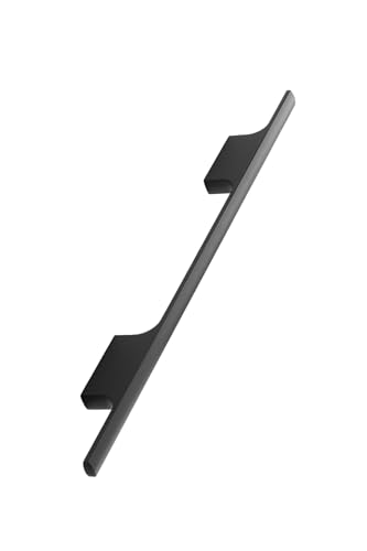 TCO. akcesoria meblowe - Schrankgriffe Mattschwarz 160 mm Lochabstand, 1 Stk, Griffe für Küchenschränke, Schublade - Möbelgriff TAU aus Aluminium - 10x286x24,5cm von TCO. akcesoria meblowe