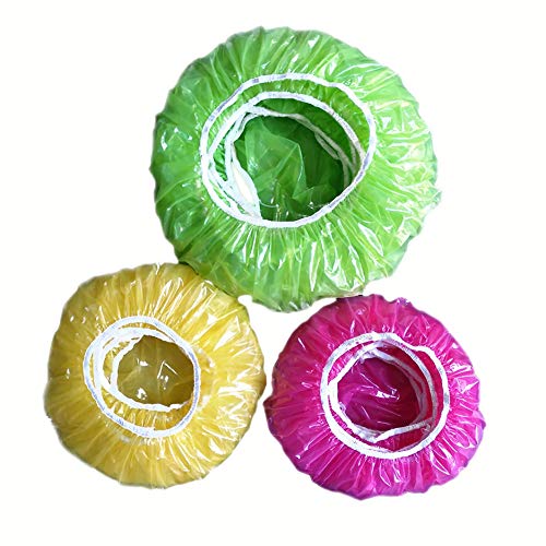 HuiYouHui 60 wiederverwendbare elastische Frischhaltehüllen, verschiedene 3 durchscheinende, dehnbare Größen und bunte Schüsselabdeckungen, Teller aus Kunststoff, Plastikfolie, BPA-frei HuiYouHui 60 wiederverwendbare elastische Frischhaltehüllen, verschiedene 3 durchscheinende, dehnbare Größen und bunte Schüsselabdeckungen, Teller aus Kunststoff, Plastikfolie, BPA-frei von TCOTBE