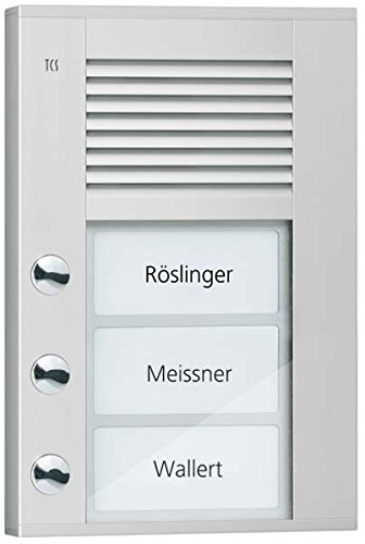 TCS Tür Control Audioaußenstation1-reihig PDS03-EN/04 3 Tasten AP Silber Türstation für Türkommunikation 4035138025607 TCS Tür Control Audioaußenstation1-reihig PDS03-EN/04 3 Tasten AP Silber Türstation für Türkommunikation 4035138025607 von TCS