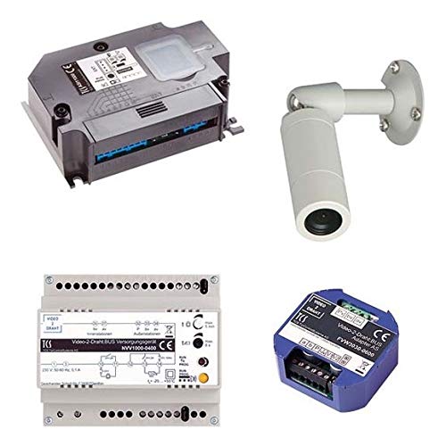 TCS Tür Control Videosprechanlgenset Color VK06 Zylinderkamera Türsprech-Set 4035138041539 von TCS