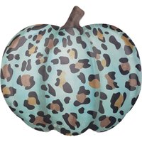 Md076537-12 "L Metal Embossed Leopard Spot Kürbis Herbst Zeichen-Petrol/Schwarz Tan, Kranz Befestigung, Zeichen Für Kranz von TCTCrafts