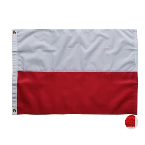 Polski flaga Polish flag Flaga polska 60 x 90 cm mit Messing-Ösen 210D Nylon-Material mit Genähten Streifen Premium Flaggen Polski flaga Polish flag Flaga polska 60 x 90 cm mit Messing-Ösen 210D Nylon-Material mit Genähten Streifen Premium Flaggen von TCTOHZNG