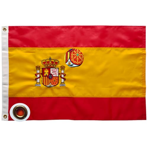 Bandera españa Spanien flaggen Exterior 60x90cm ,Bordado de y rayas cosidas,Bandera de España balcón Reforzada y con 2 Ojales metálicos Spain flag Bandera españa Spanien flaggen Exterior 60x90cm ,Bordado de y rayas cosidas,Bandera de España balcón Reforzada y con 2 Ojales metálicos Spain flag von TCTOHZNG