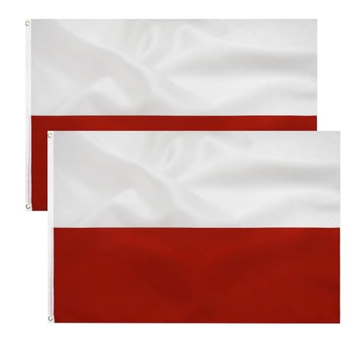 2pcs Polish flag Flaga polska 90 x 150 cm- Polnische Flagge Polyester leuchtenden Farben mit Messing-Ösen 2pcs Polish flag Flaga polska 90 x 150 cm- Polnische Flagge Polyester leuchtenden Farben mit Messing-Ösen von TCTOHZNG
