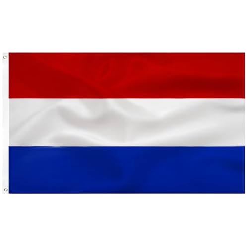 Nederland Nederlandse vlag 90x150cm-Indoor/Outdoor Quality Polyester with Vivid Color and Brass Grommets Decorations Dutch flag von TCTOHZNG