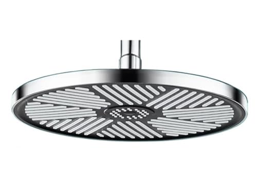 TCVCTNMZTX 10 Zoll großes Panel, großer Durchfluss, Hochdruck-Deckenduschkopf, 5 Modi, Regendusche, Badezimmerzubehör Duschkopf(Silver C) von TCVCTNMZTX