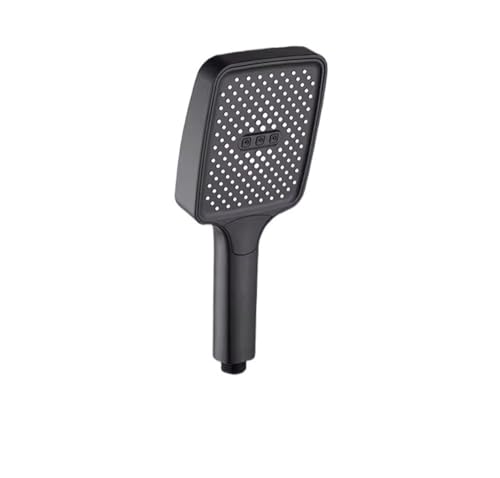 TCVCTNMZTX 12 Zoll großes Panel Supercharge Decken-Duschkopf-Set 3 Modi Großer Durchfluss Regenduschkopf fürs Badezimmer Duschkopf(Black hand shower) von TCVCTNMZTX