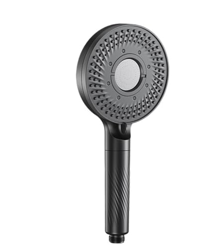 TCVCTNMZTX 122 mm großes Panel 5 Modi Hochdruck-Duschkopf for Filtermassage Gefilterter Regenduschkopf Badezimmerzubehör Duschkopf(Black shower) von TCVCTNMZTX