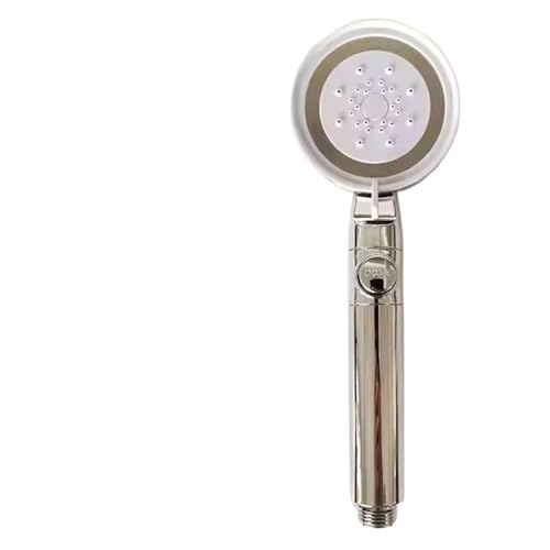 TCVCTNMZTX 13 Zoll Super Big Panel Deckenmontiertes Supercharge-Duschkopf-Set 3 Modi Hochdruck-Regendusche for großem Durchfluss Duschkopf(Silver-b hand shower) von TCVCTNMZTX