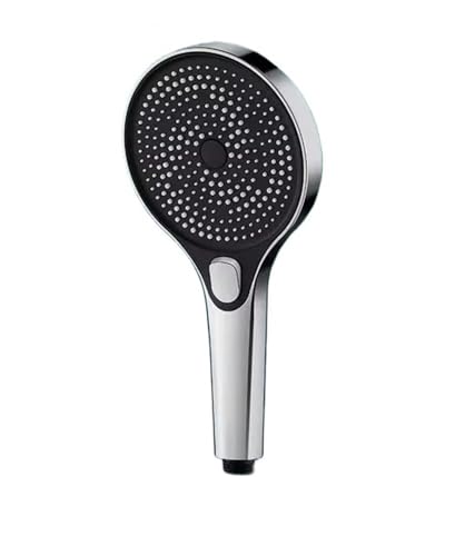 TCVCTNMZTX 13 cm großes Panel, Sternendesign, Hochdruck-Duschkopf, 3 Modi, einstellbarer Wasserstrahl, Regendusche, Wasserhahn, Badezimmerzubehör Duschkopf(Silver-a) von TCVCTNMZTX