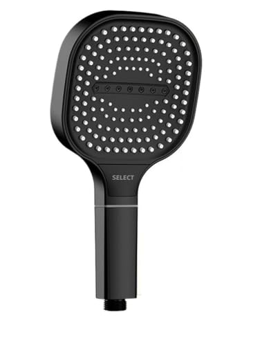 TCVCTNMZTX 13 cm großes Panel 3 Modi Duschkopf Hochdruck-Wassermassagedusche for Kopffilterelement Badezimmerzubehör Duschkopf(Black shower) von TCVCTNMZTX