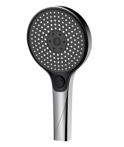 TCVCTNMZTX 135 mm 3 Modi Einstellbarer Dusch-Booster-Duschkopf Starker Druck Duschkopf Badezimmer Regendusche Bully Home Dusche Duschkopf(Grey Shower) von TCVCTNMZTX