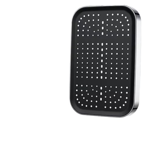 TCVCTNMZTX 14 Zoll großes Panel, großer Durchfluss, an der Decke montiert, Supercharge-Duschkopf-Set, 3 Modi, ABS-Regendusche fürs Badezimmer Duschkopf(Silver-b Top shower) von TCVCTNMZTX
