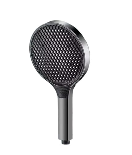 TCVCTNMZTX 15 cm großer Duschkopf for großem Panel und Boost, Hochdruck-Sprühdüsen, Durchfluss, 3 Modi, Regendusche, Badezimmerzubehör Duschkopf(Grey Shower) von TCVCTNMZTX