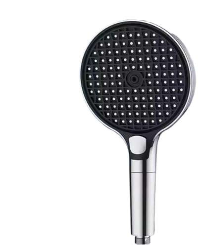 TCVCTNMZTX 15 cm großer Duschkopf for großem Panel und Boost, Hochdruck-Sprühdüsen, Durchfluss, 3 Modi, Regendusche, Badezimmerzubehör Duschkopf(Silver shower B) von TCVCTNMZTX