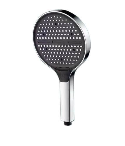 TCVCTNMZTX 15 cm großer Massage-Spa-Druckduschkopf for großem Panel, 3 Modi, Hochdruck-Regensprühdüse, Handbrause for Ein-Tasten-Stopp Duschkopf(Silver-b) von TCVCTNMZTX