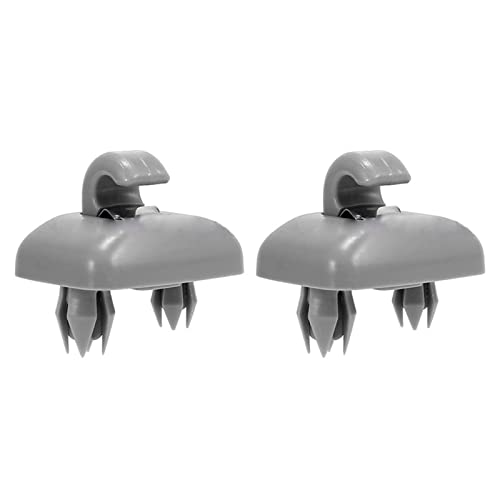 TCVCTNMZTX 2 Stück Sonnenblenden-Clip-Hakenclips passend for Audi A1 A3 A4 A5 A7 B6 B7 B8 Q3 Q5 S3 S4 S5 TT Allroad 8U0857562A Halter Haken Halterung Aufhänger Auto-Sonnenblenden(Gr�) von TCVCTNMZTX