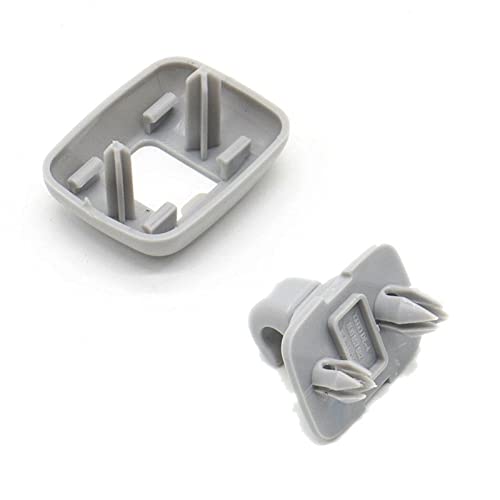 TCVCTNMZTX 2 x grauer Innen-Sonnenblenden-Clip-Haken for A1 A3 S3 A4 S4 A5 S5 Q3 Q5, passend for TT, passend for Quattro Auto-Sonnenblenden von TCVCTNMZTX