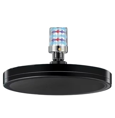 TCVCTNMZTX 230 mm großes Panel, großer Durchfluss, Supercharge-Decken-Duschkopf-Set, 6 Modi, Badezimmer-Duschkopf for Filter Duschkopf(Black and filter) von TCVCTNMZTX