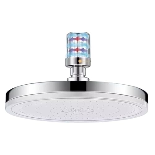 TCVCTNMZTX 230 mm großes Panel, großer Durchfluss, Supercharge-Decken-Duschkopf-Set, 6 Modi, Badezimmer-Duschkopf for Filter Duschkopf(Silver and filter) von TCVCTNMZTX