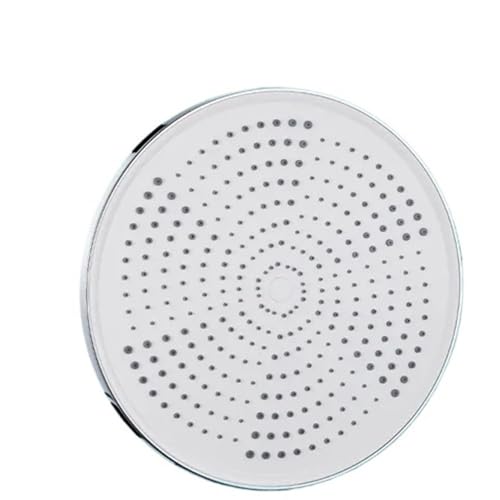 TCVCTNMZTX 25 cm großer Durchfluss, Hochdruck-Deckenduschkopf, 5 Modi, große Sprühdüse, Regendusche, Supercharge-Badezimmerdusche Duschkopf(Silver A) von TCVCTNMZTX