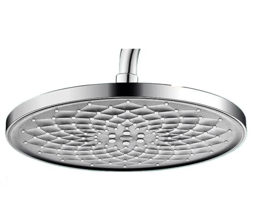 TCVCTNMZTX 25 cm großer Durchfluss, Hochdruck-Deckenduschkopf, 5 Modi, große Sprühdüse, Regendusche, Supercharge-Duschzubehör Duschkopf(Silver B) von TCVCTNMZTX