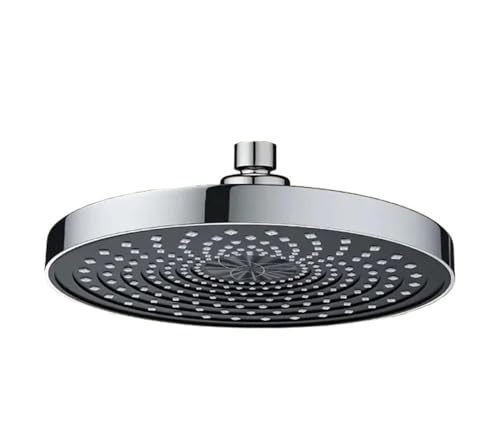 TCVCTNMZTX 25 cm großer Durchfluss, Hochdruck-Deckenduschkopf, 5 Modi, große Sprühdüse, Regendusche, Supercharge-Duschzubehör Duschkopf(Silver D) von TCVCTNMZTX