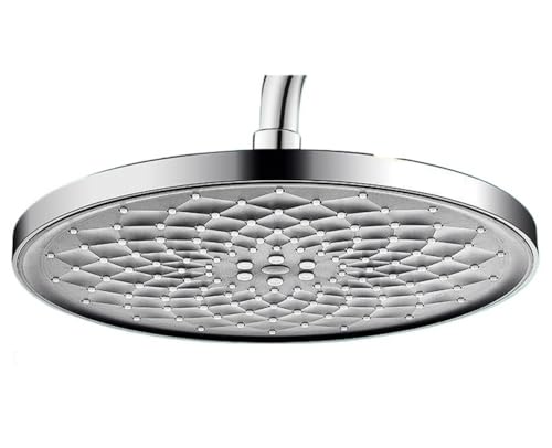 TCVCTNMZTX 25 cm großer Duschkopf zur Deckenmontage, 5 Modi, große Sprühdüse, Regendusche, Badezimmerdusche Duschkopf(Silver B) von TCVCTNMZTX
