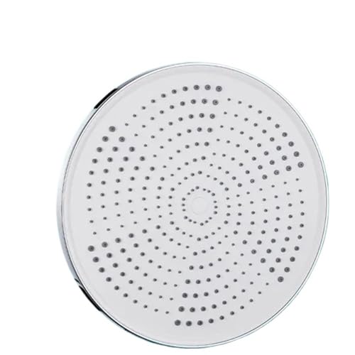 TCVCTNMZTX 255 mm großes Panel Supercharge Wasserfall-Duschkopf, 5 Modi, Hochdruck, großer Durchfluss, Regendusche, Badezimmer-Wasserhahn-Zubehör Duschkopf(Silver-c Top Shower) von TCVCTNMZTX