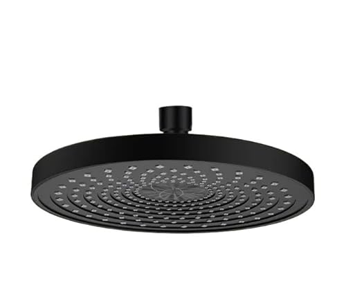 TCVCTNMZTX 275 mm großes Panel, wassersparender Supercharge-Regenduschenkopf, Hochdruck-Duscharmatur for großem Durchfluss, Badezimmerzubehör Duschkopf(Black-a Top Shower) von TCVCTNMZTX