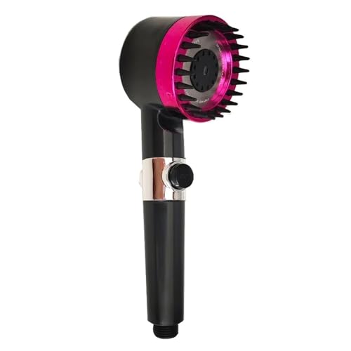 TCVCTNMZTX 3-Funktions-Hochdruck-Duschkopf for einstellbarem Druck, One Key Stop Wasser, Regenduschkopf, gefilterte Düsen, Badezimmerzubehör Duschkopf(Black shower) von TCVCTNMZTX