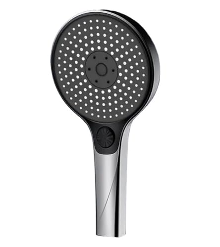 TCVCTNMZTX 3 Modi Großer Durchfluss Duschkopf 13CM Großes Panel Hochdruck Wassersparende Sprühdüse Regendusche Badezimmerzubehör Duschkopf(Grey-b) von TCVCTNMZTX