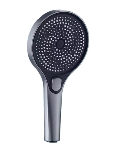 TCVCTNMZTX 3 Modi Großer Durchfluss Duschkopf 13CM Großes Panel Hochdruck Wassersparende Sprühdüse Regendusche Badezimmerzubehör Duschkopf(Grey shower B) von TCVCTNMZTX