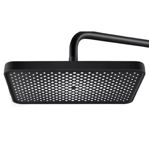 TCVCTNMZTX 30CM Big Panel Große Durchflussmenge Regendusche Kopf Top Spray Decke montiert Dusche Wasserhahn Badezimmer Zubehör Duschkopf(schwarz) von TCVCTNMZTX